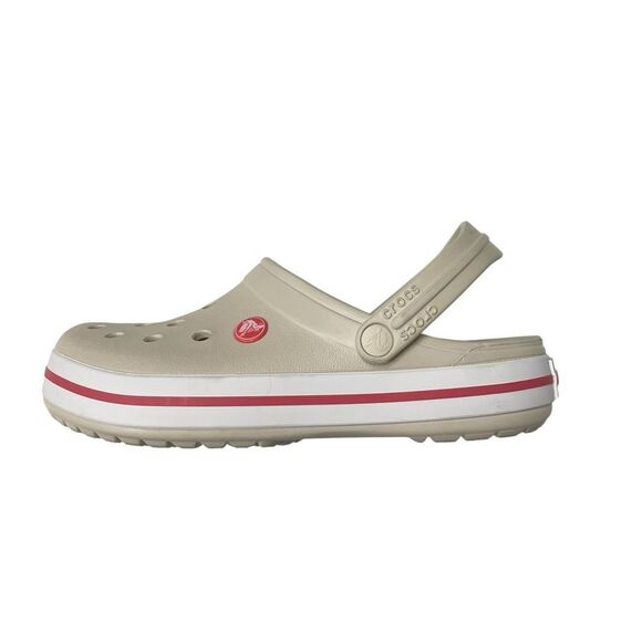CROCS Crocband Cream and Pink Water Shoes with Ventilation Holes Size 9 women’s - Picture 2 of 8